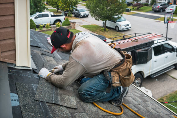Professional Emergency Roof Repair technician working in Marmora, NJ
